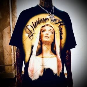 Hip-hop Retro American Casual Loose T-shirt Men American High Street Fashion Clothing Street Punk Goth Fashion Short Sleeves