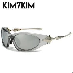 Steampunk Y2k Sport Sunglasses Women 2025 Luxury Men Sun glasses For Female 2000's Futuristic Goggles Eyewear Accessories Lenses