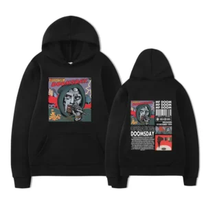 Singer Mf Doom Madlib Madvillain Metal Face Pullover Hoodie Fabric Street Fashion Hoodie Casual Running Sweatshirt Cyberpunk