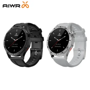 AIWR Peps 1R Smart Watch, GPS, 1.43” AMOLED, AI Watch Faces, ChatGPT, Heart Rate Sleep Monitor, 5ATM Waterproof for Android iOS