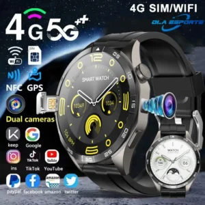 5G/4G Full Netcom Android Smart Watch With SIM Card HD Camera Video Call AMOLED GPS WIFI Alipay AI Smartwatch For Men Women 2025