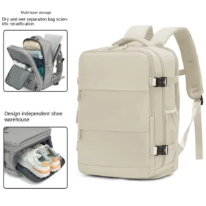 Airline-Approved Carry-On Backpack, Durable Luggage Bag with Multiple Internal Compartments, Equipped with Ergonomic Shoulder Straps and Under-Seat Storage, Suitable for Short Trips, Easy-To-Carry Airline Travel Backpack, Suitable for School Supplies Travel Backpack with Flight Certification, Large Capacity, Waterproof Fabric, Hiking Backpack, Outdoor Laptop Backpack Suitable for Travel, Camping, Hiking, Unisex, Black, Pink, Purple, Army Green.