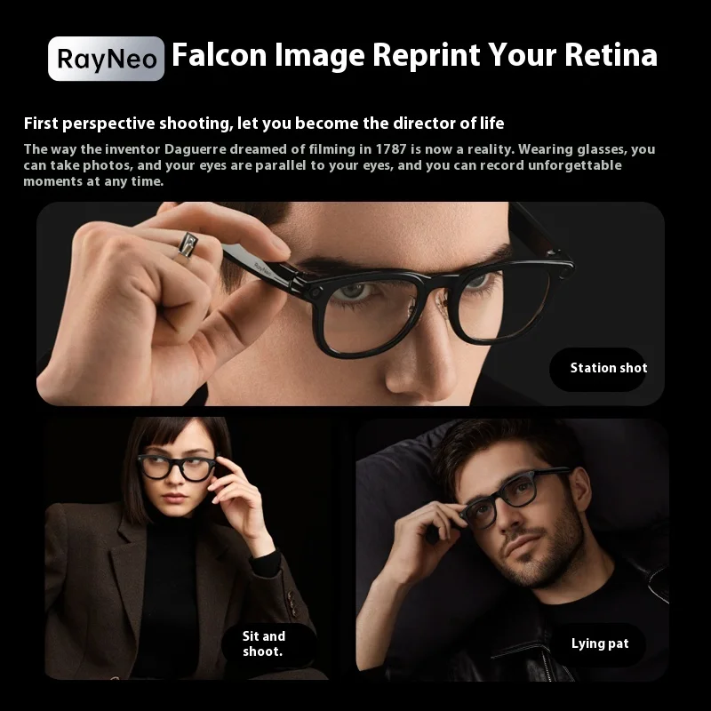 Rayneo V3 AI Photography Glasses Sony IMX681 5P LENS Wireless Bluetooth Voice Control Full Array Mic Audio Smart Glasses Custom - Image 3