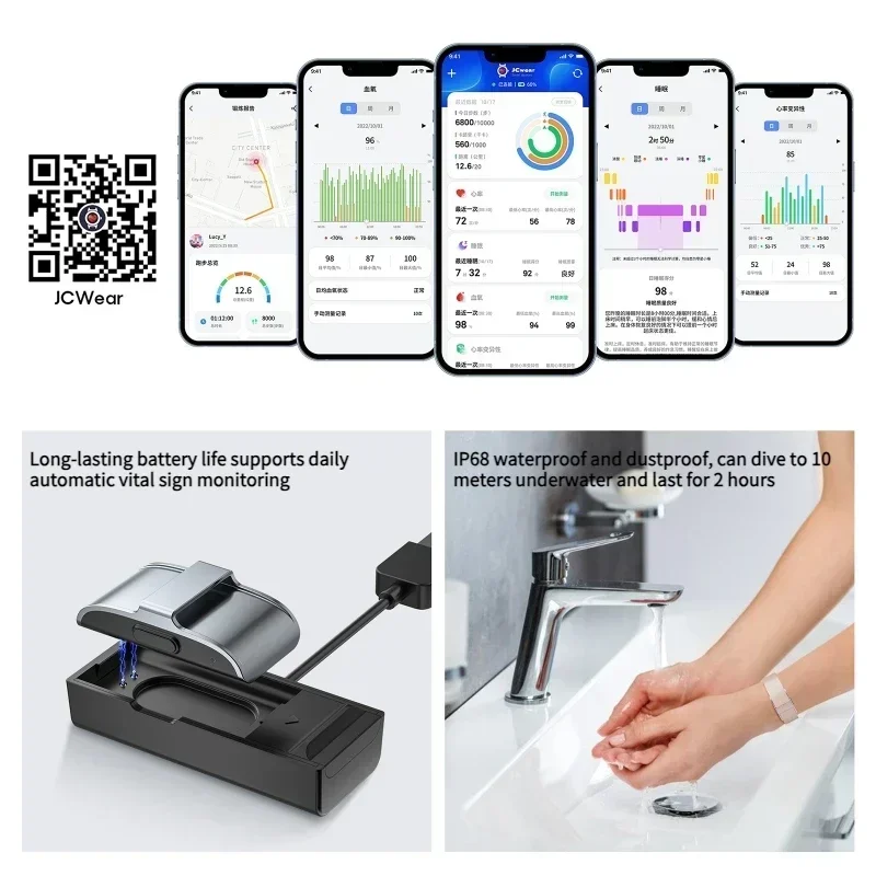 2208A Smart Bracelet Heart Rate Blood Pressure Monitor Pedometer Sport Fitness Tracker for Men Women Electronic Bracelet - Image 4