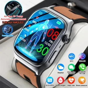 New Smart Watch Health Blood pressure measurement ECG+PPG Blood Lipid Uric Acid Waterproof ECG Tester AMOLED HD Call Smart Watch