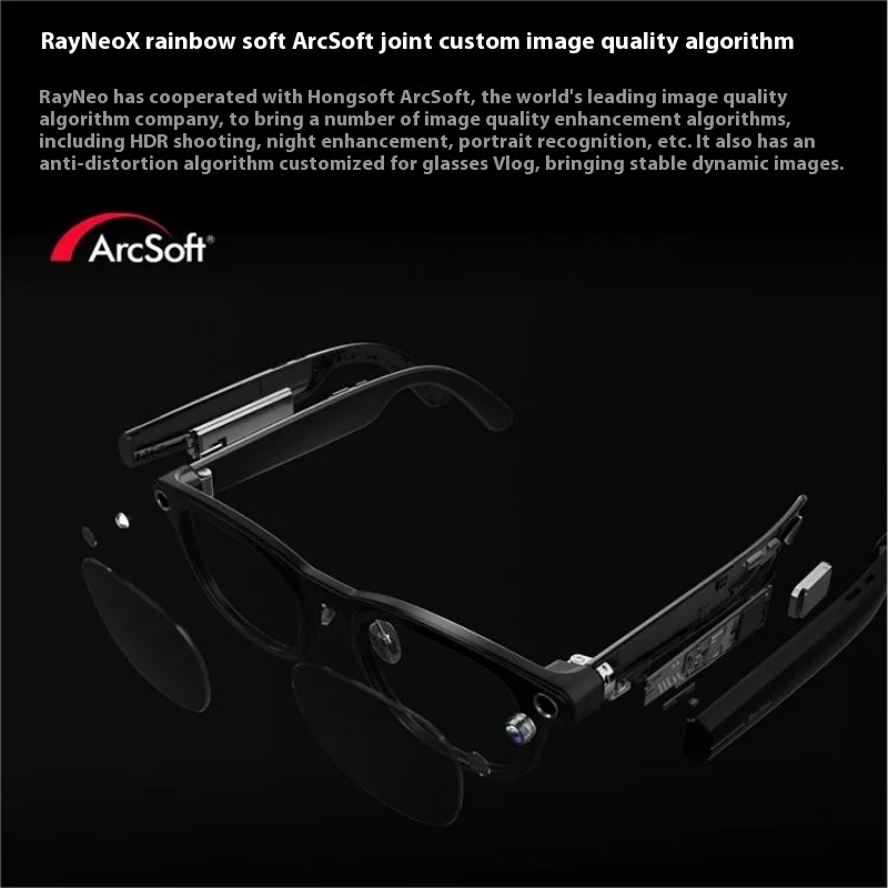 Rayneo V3 AI Photography Glasses Sony IMX681 5P LENS Wireless Bluetooth Voice Control Full Array Mic Audio Smart Glasses Custom - Image 6