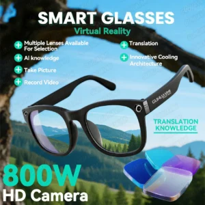 GUHUAVMI Intelligent AI Glasses 800W Pixel Camera HD 6K Video Recording AI Translation Music Control Intelligent Wearable Device