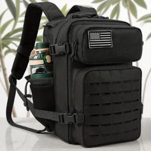 25L Tactical Backpack Outdoor Bag Fitness Backpack MOLLE Backpack Women's/Men's Hiking Survival Backpack Men's Dual Cup Holder