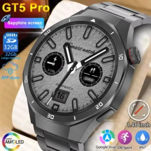 DT5 Pro Smart Watch Amoled Screen 4GB MP3 MP4 Player Bluetooth Network Sharing APP Store ChatGPT Smart AI Watch Men Sportwatch