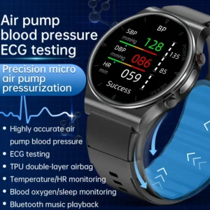 Medical Device P70 Air Pump Accurate Blood Pressure Monitor Smart Watch Body Temperature Heart Rate Healthcare Smartwatch