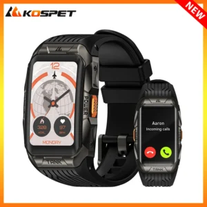 2025 KOSPET TANK X2 Military Smart Watch Men 3D Curved Screen IP69K 5ATM Waterproof 1.64'' AMOLED AI Assistant Bluetooth Call