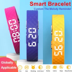 Smart Multifunctional Wristband Fitness Bracelet IP65 Waterproof Sport LED Activity Sleep Tracker Smart Watch Pedometer New 2025
