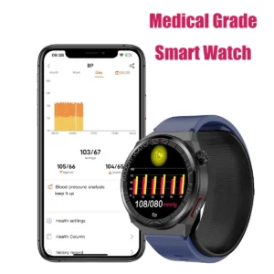 New Arrival Health Monitoring Precision Air Pump Blood Pressure Smart Watch, 1.42 inch Blood Oxygen Sleep Monitoring SmartWatch